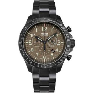Traser H3 109460 P67 Officer Chronograph Khaki Steel Herrenuhr 46mm 10ATM
