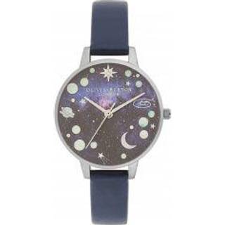 Olivia Burton Silver & Navy Opal Planet Watch