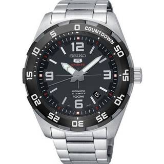 Seiko 5 Sports Automatic Black Dial Silver Stainless Steel Men's Watch SRPB81K1