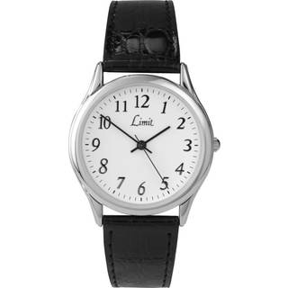 Limit 5341.01 Stainless Steel Black Leather Strap Watch - W7710