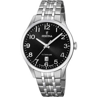 Herre Festina F20466/3 Sort Sølv Ur (Ø 40 mm)
