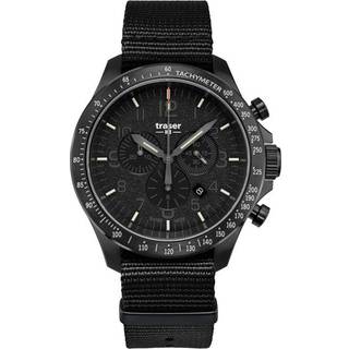 Traser H3 109465 P67 Officer Chronograph Black Nato Herrenuhr 46mm 10ATM