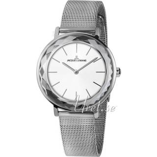 Jacques Lemans 1-2054F Nice Hvid/Stål Ø37 mm