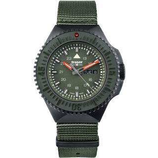 Traser H3 109858 P69 Black Green Herrenuhr 46mm 20ATM