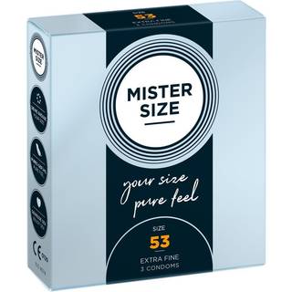 Mister Size tynd kondom - 53mm (3 stk.)