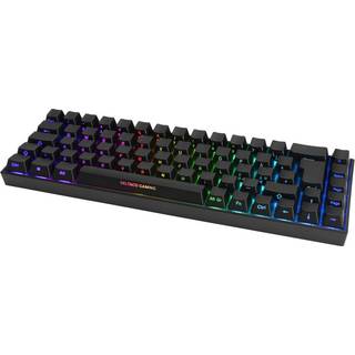 DELTACO DK440B 65% Mekanisk Tastatur - Trådløs/Kablet - Kailh Brown Switches - Front symbols - Sort