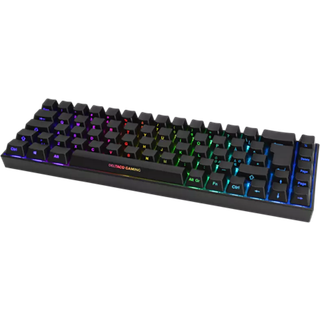 DELTACO DK440R 65% Mekanisk Tastatur - Trådløs/Kablet - Kailh Red Switches - Front symbols - Sort