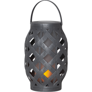 Star Trading Flame Lanterne 23 Cm - Fyrfadsstager Plast Sort - 062-18