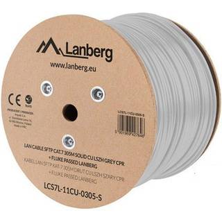 Lanberg 305 Meter Cat6 SFTP Netværkskabel &amp; Installationkabel Grå