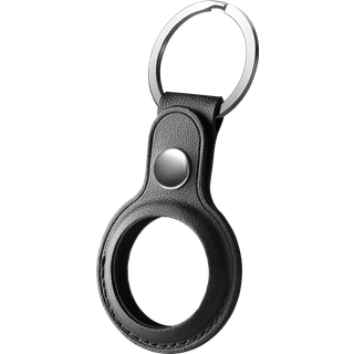 Nøglering Læder Apple AirTag sort