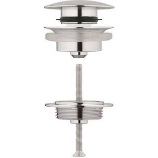 GROHE push-open bundventil, Ø64 mm, 1 1/4", krom