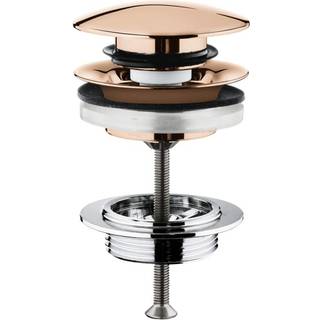 Grohe Pop up bundventil i poleret kobber med tryk-åben 1.1/4"