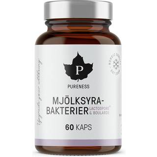 Pureness Mælkesyrebakterier + Boulardii, 60 kapsler