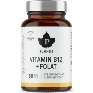 Pureness Vitamin B12 + Folat, 60 kapsler