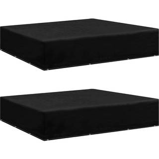 havemøbelovertræk 2 stk. 12 snørehuller 250x250x70 cm