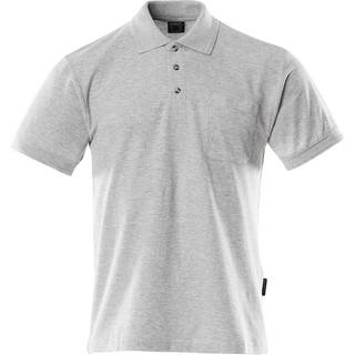 MASCOT CROSSOVER poloshirt med brystlomme, grå-meleret - 4XL