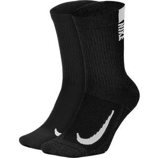 Nike Multiplier-crewstrømper (2 par) - sort - 46-50