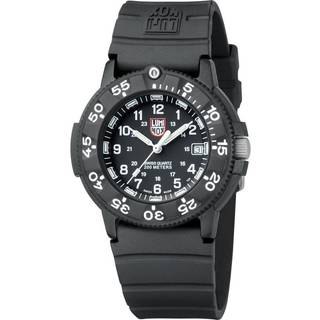 Luminox Original Navy SEAL 3000 Series Black Rubber Strap and CARBONOX Case Black Dial Men's Watch XS.3001.F