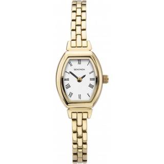 Sekonda Quartz White Dial Gold PVD Stainless Steel Bracelet Ladies Watch 2967