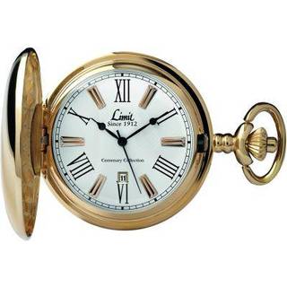 Limit 5893.90 Centenary Collection Gold Plated Pocket Watch And Chain - W7759