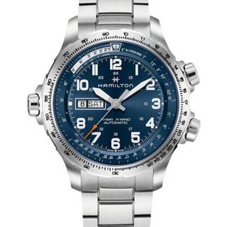 Hamilton Khaki Aviation X-Wind Automatic Blue Dial Steel Strap Men's Watch H77765141