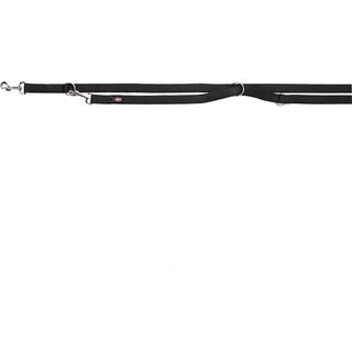 Trixie Premium adjustable leash L-XL: 2.00 m/25 mm black