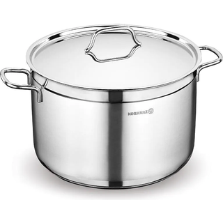 Kogegryde i rustfrit stål, med låg, 28cm/11L, "Alfa" - Korkmaz
