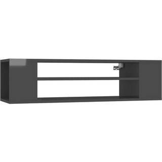 væghængt tv-bord 100x30x26,5 cm konstrueret træ sonoma-eg