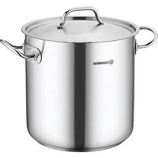 Kogegryde i rustfrit stål, med låg, 32cm/26L, &#34;Proline Gastro&#34; - Korkm