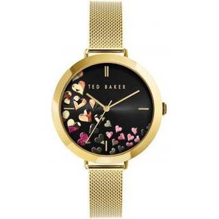Ted Baker Ammy Floral Quartz Black Dial Steel Strap Women's Watch BKPAMF109