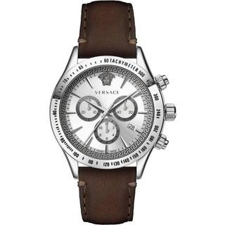 Versace VEV700119 Chrono Classic Sølvfarvet/Læder Ø44 mm