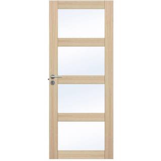 Massiv Swedoor, Unique GW04L, Hvidpigmenteret eg, Advance-line, 72,5 X 204 - M8X21