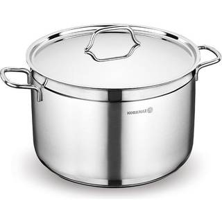 Kogegryde i rustfrit stål, med låg, 30cm/14L, "Alfa" - Korkmaz