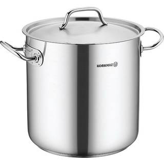 Kogegryde i rustfrit stål, med låg, 24cm/10,5L, &#34;Proline Gastro&#34; - Kor