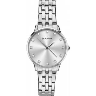2960.00 Silver Ladies Silver Ladies Quartz (Battery) Mineral Push Button Clasp