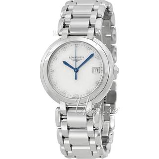 Longines L8.114.4.87.6 PrimaLuna Hvid/Stål Ø34 mm