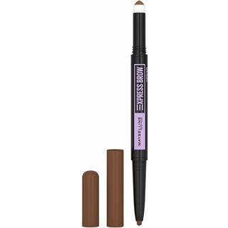 MAYBELLINE NEW YORK Express Brow Satin Duo Øjenbrynsblyant og pudder Dobbelt Skygge 02 - Medium Brown