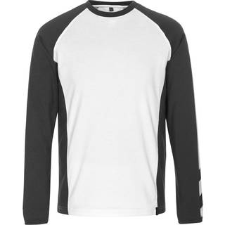 MASCOT® T-shirt, langærmet Hvid/Mørk Antracit 50568-959-0618 XS