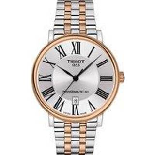 Tissot T122.407.22.033.00 Carson Sølvfarvet/Rosaguldtonet stål Ø40 mm