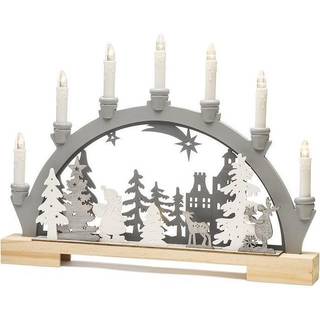 Vandrer i Skoven LED-adventsstage med dyr, træ