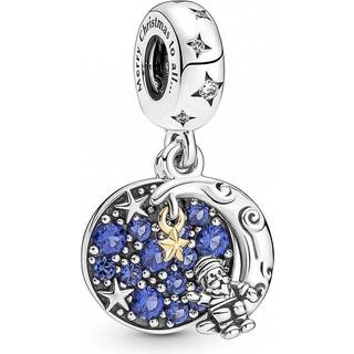 Pandora Santa Claus On The Moon Charm - Blue