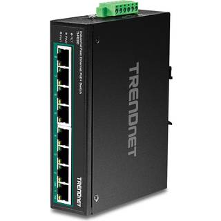 TRENDnet TI-PE80 - Industrial - switch - 8 ports