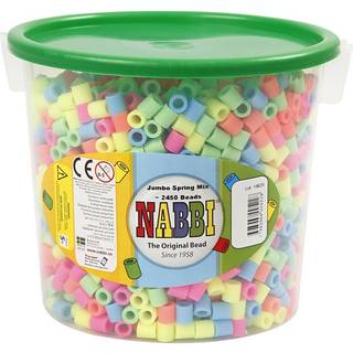 Jumbo Rørperler i Pastelfarver - 2450 stk.