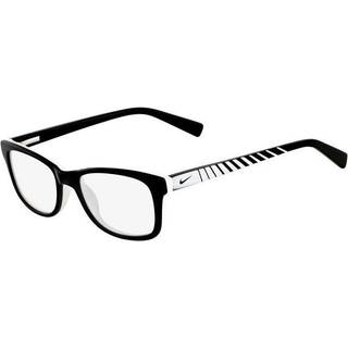 Nike Børn NIKE 5509 010 Optiske stel Acetat Sort/hvid Firkantet Fotokromatisk