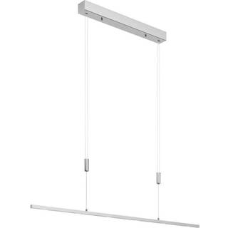 Lucande LED-hængelampe Arnik, 120 cm, nikkelfarvet, dæmpbar