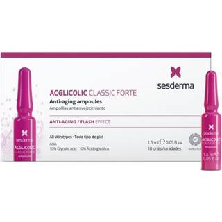Sesderma Acglicolic Classic Forte Facial Fugtgivende serum mod rynker Med AHA-syrer 10 x 1,5 ml - 10x1,5 ml