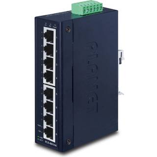 PLANET IGS-801M netværksswitch Administreret L2/L4 Gigabit Ethernet (10/100/1000) 1U Blå