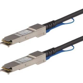 StarTech.com MSA Compliant QSFP+ Direct-Attach Twinax Cable - 0.5 m (1.6 ft) - 40 GbE - 40GBase direct attach cable - 50 cm - black - Sort - 0.5 meter