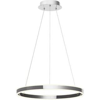 Lucande LED-pendellampe Lyani, Ø 60 cm, krom, dæmpbar