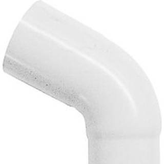 Plastmo plast 60 gr. bøjning 75 mm i hvid